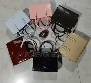 Mini Patent Leather Tote Bag Korean Style Crossbody Handbag