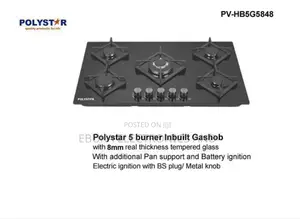 5-Burner Polystar Built-in Cabinet Cooker (Pv-Ba8705agps)Id Available