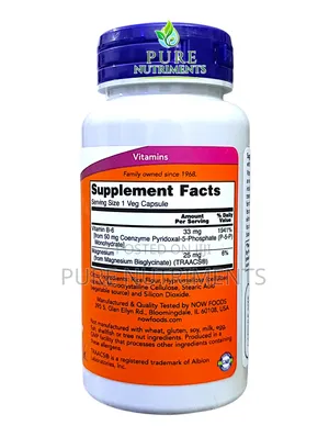 Now P-5-P 50mg Bioactive Vitamin B6 90 Capsules Energy Nerve Health