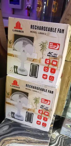 Solar Table Fan ( Rechargeable)