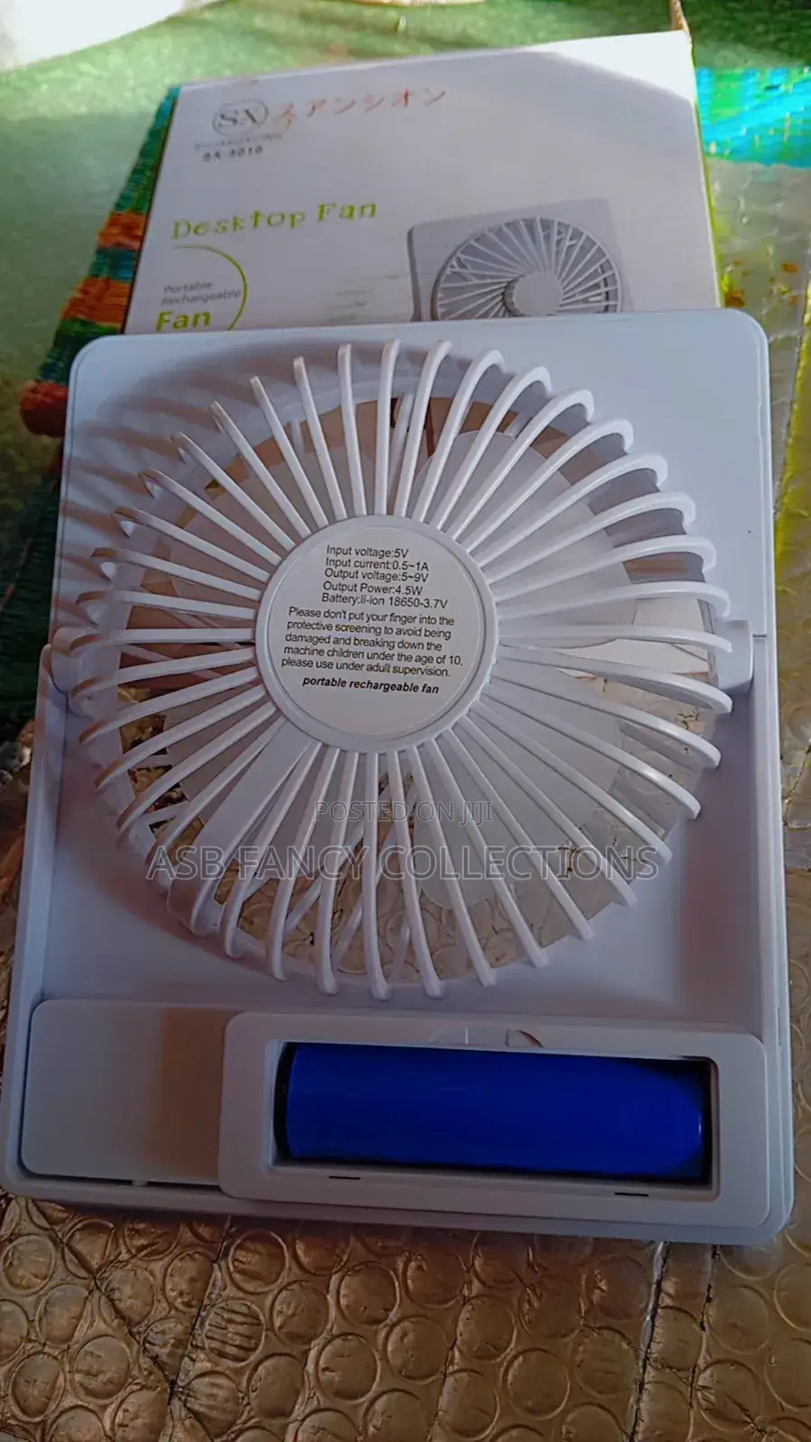 Desktop Mini Rechargeable Fan