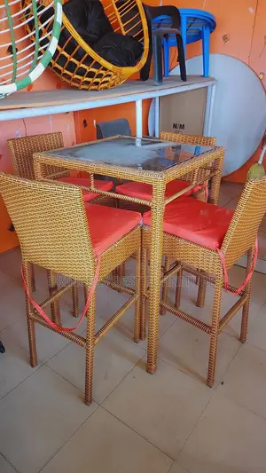 Rattan Chair by 4 Seater for Bar