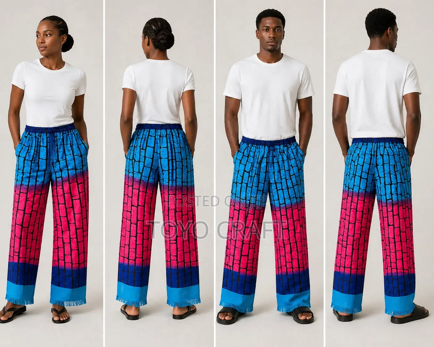 Exclusive Ankara Cargo Pant