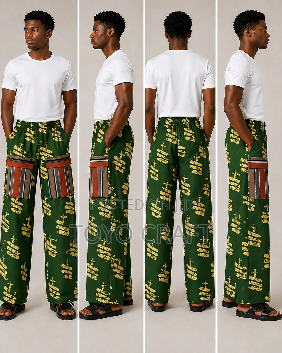 Exclusive Ankara Cargo Pant
