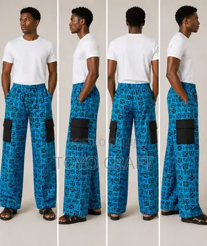 Exclusive Ankara Cargo Pant