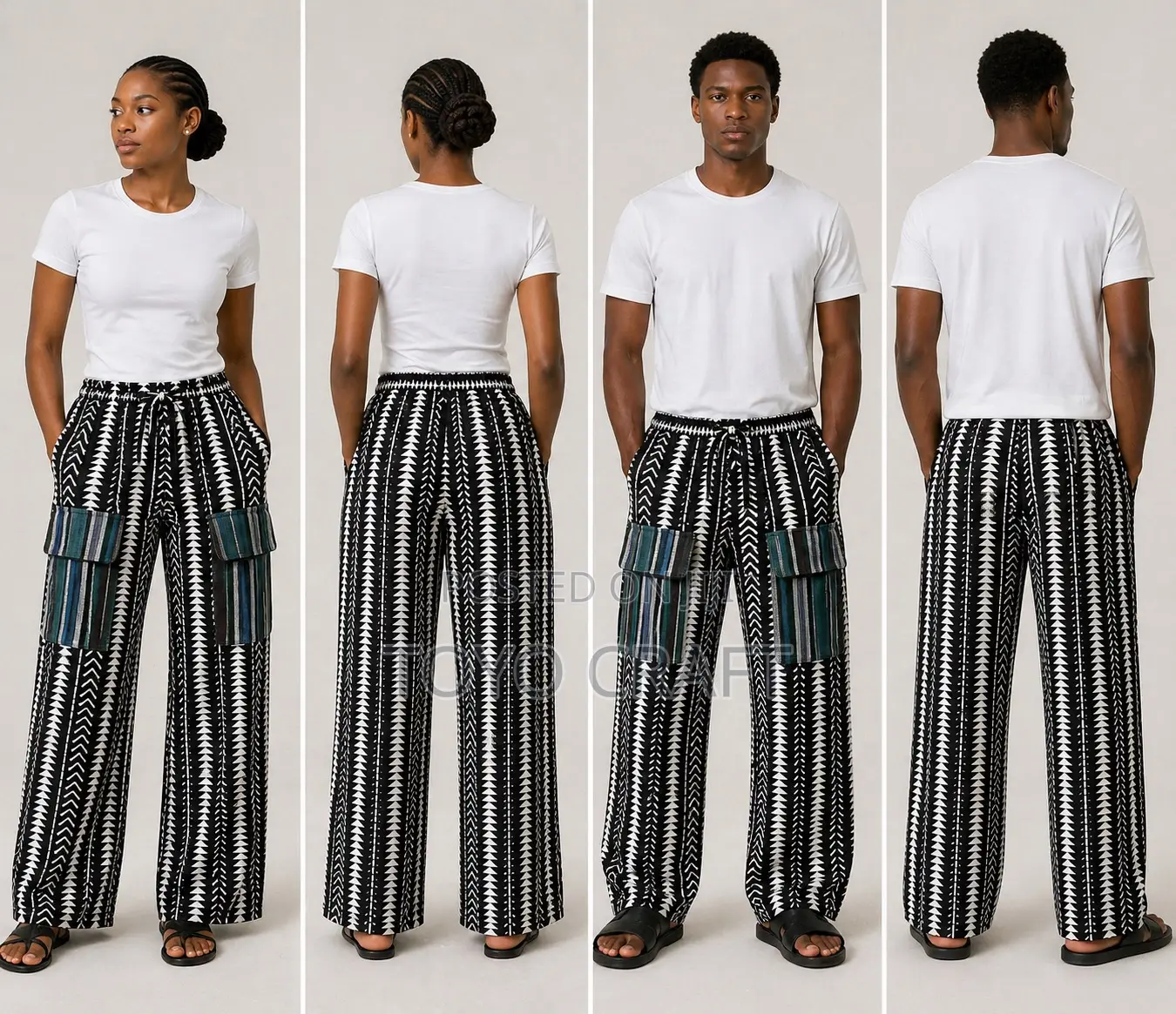 Exclusive Ankara Cargo Pant