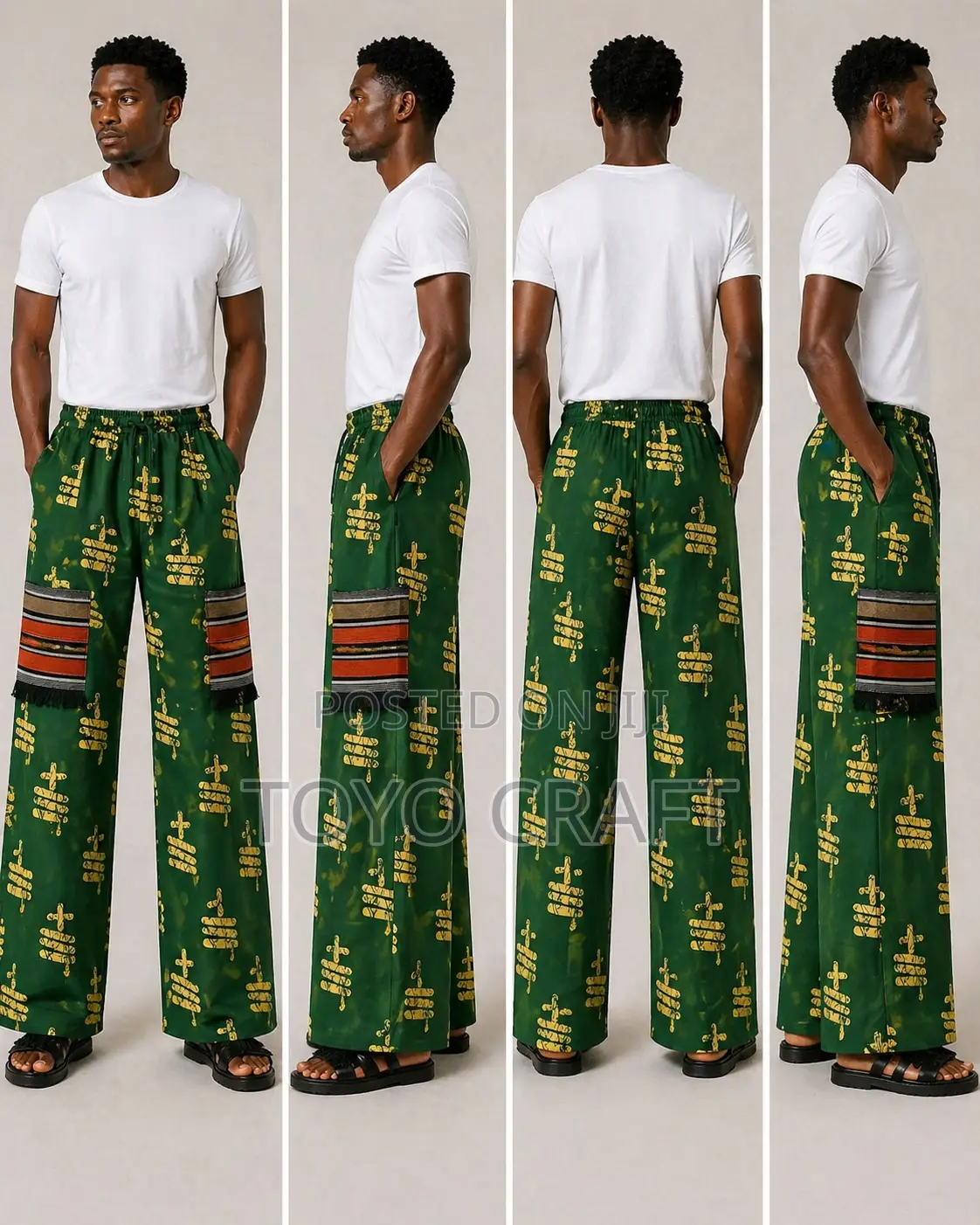 Exclusive Ankara Cargo Pant