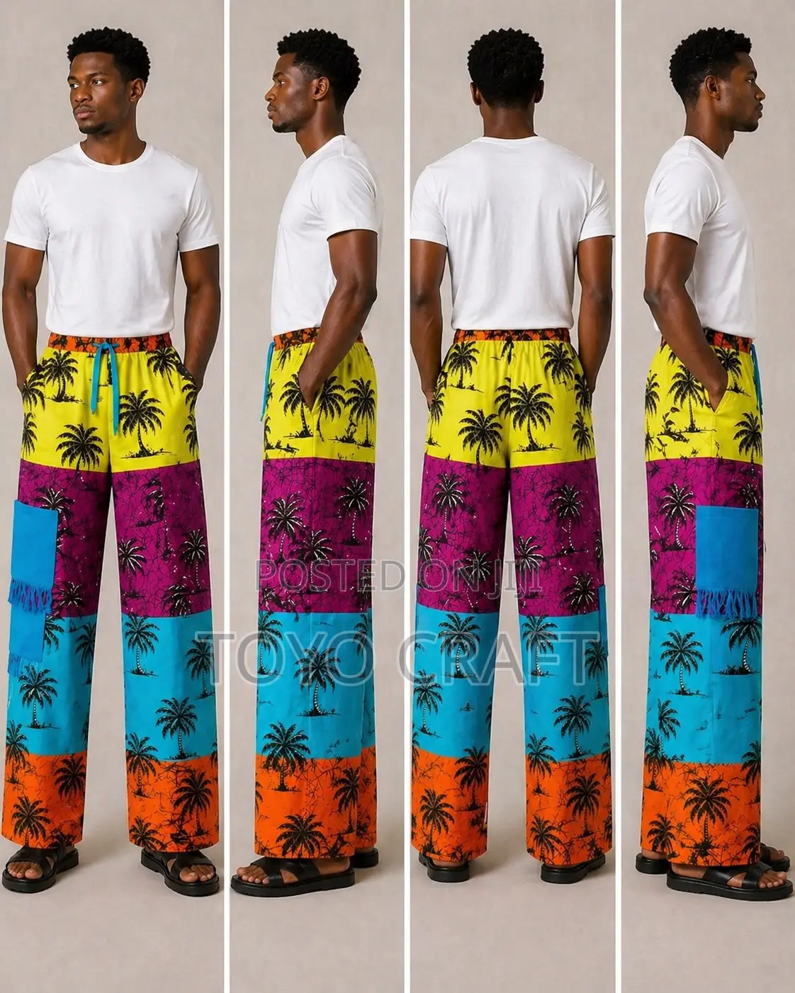 Exclusive Ankara Cargo Pant