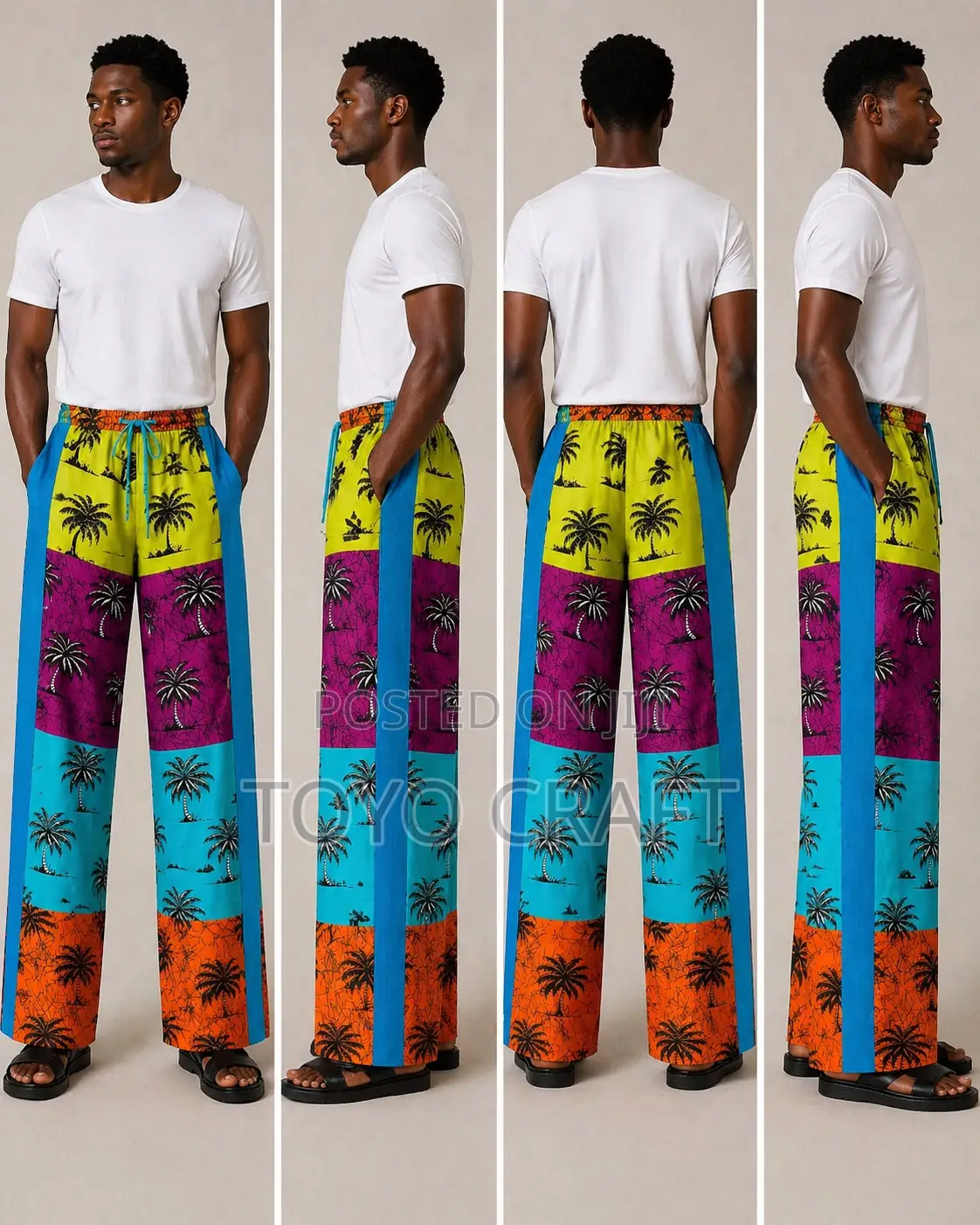 Exclusive Ankara Cargo Pant