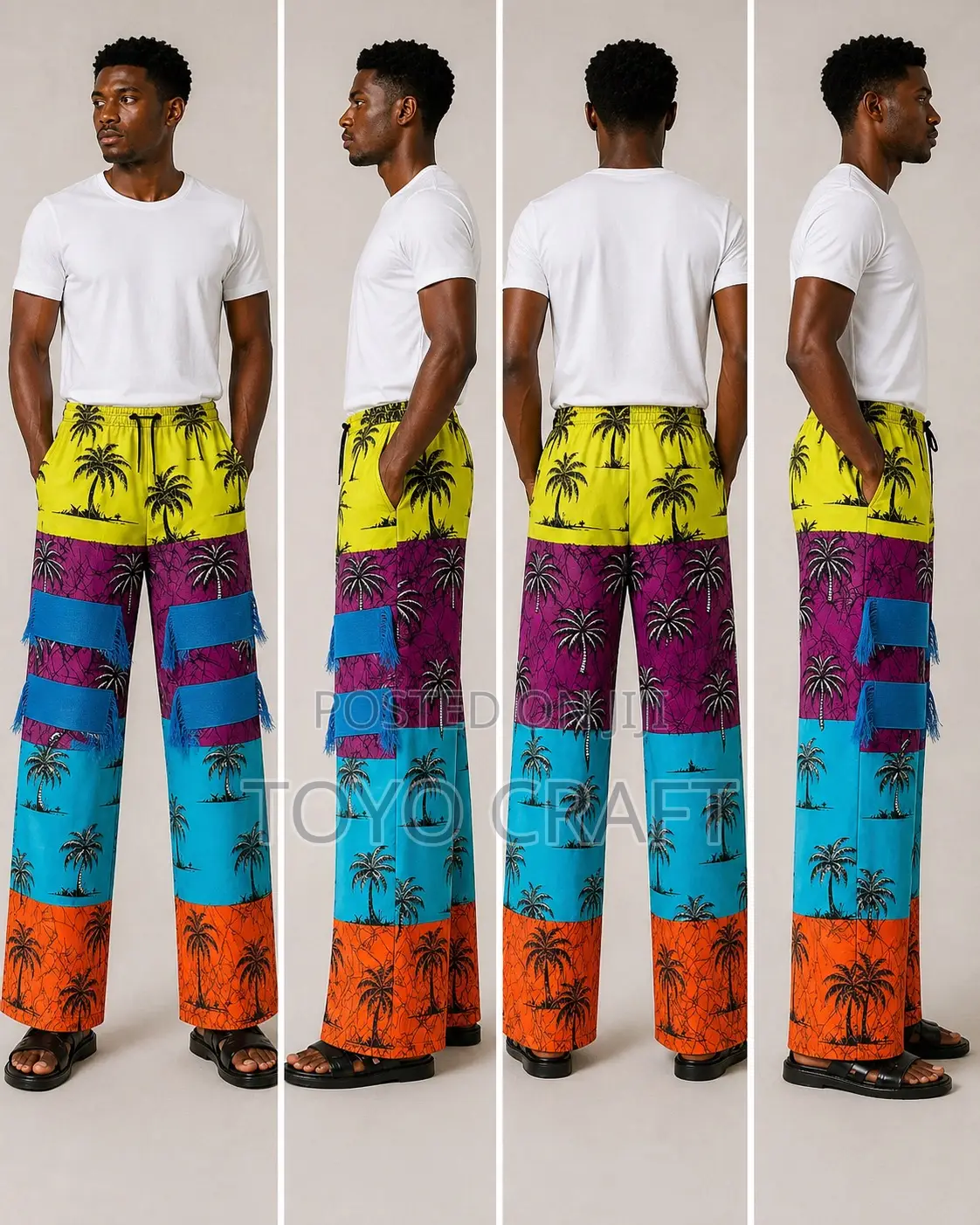 Exclusive Ankara Cargo Pant