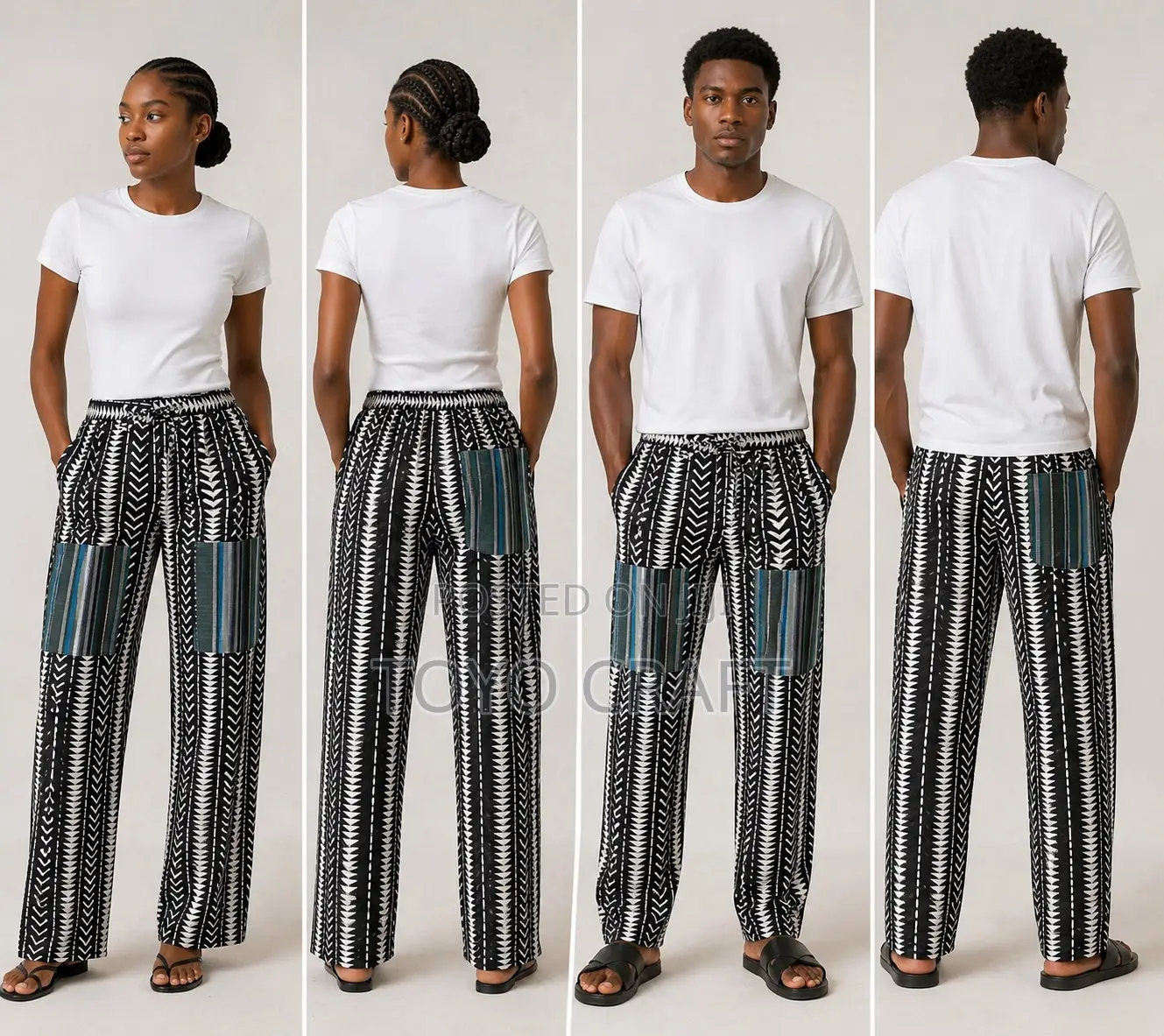 Exclusive Ankara Cargo Pant