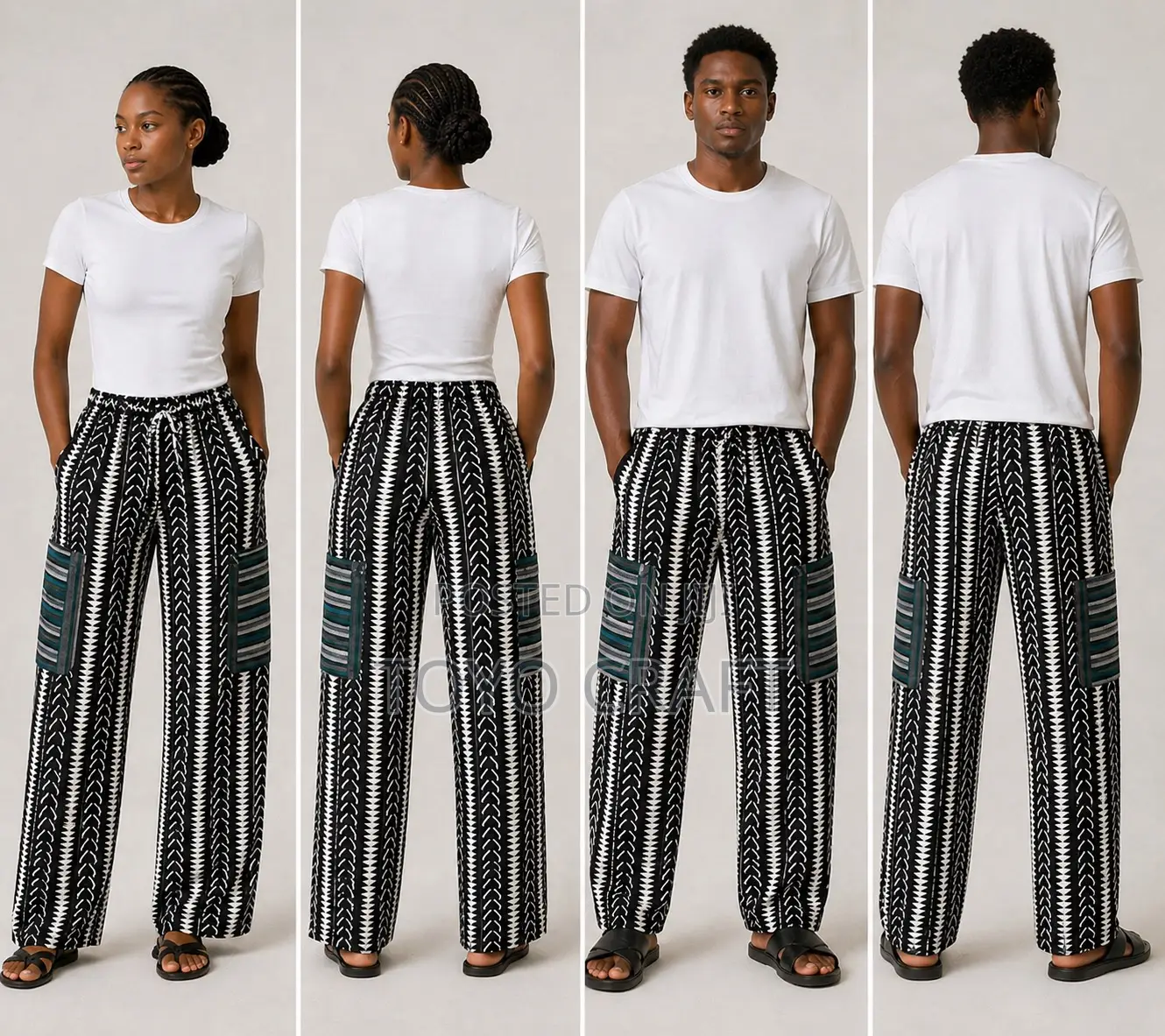 Exclusive Ankara Cargo Pant