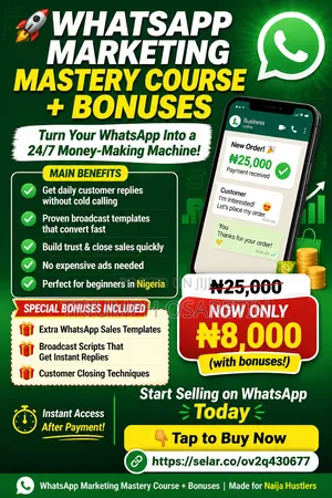 Whatsapp Marketing Mastery Course + Bonuses