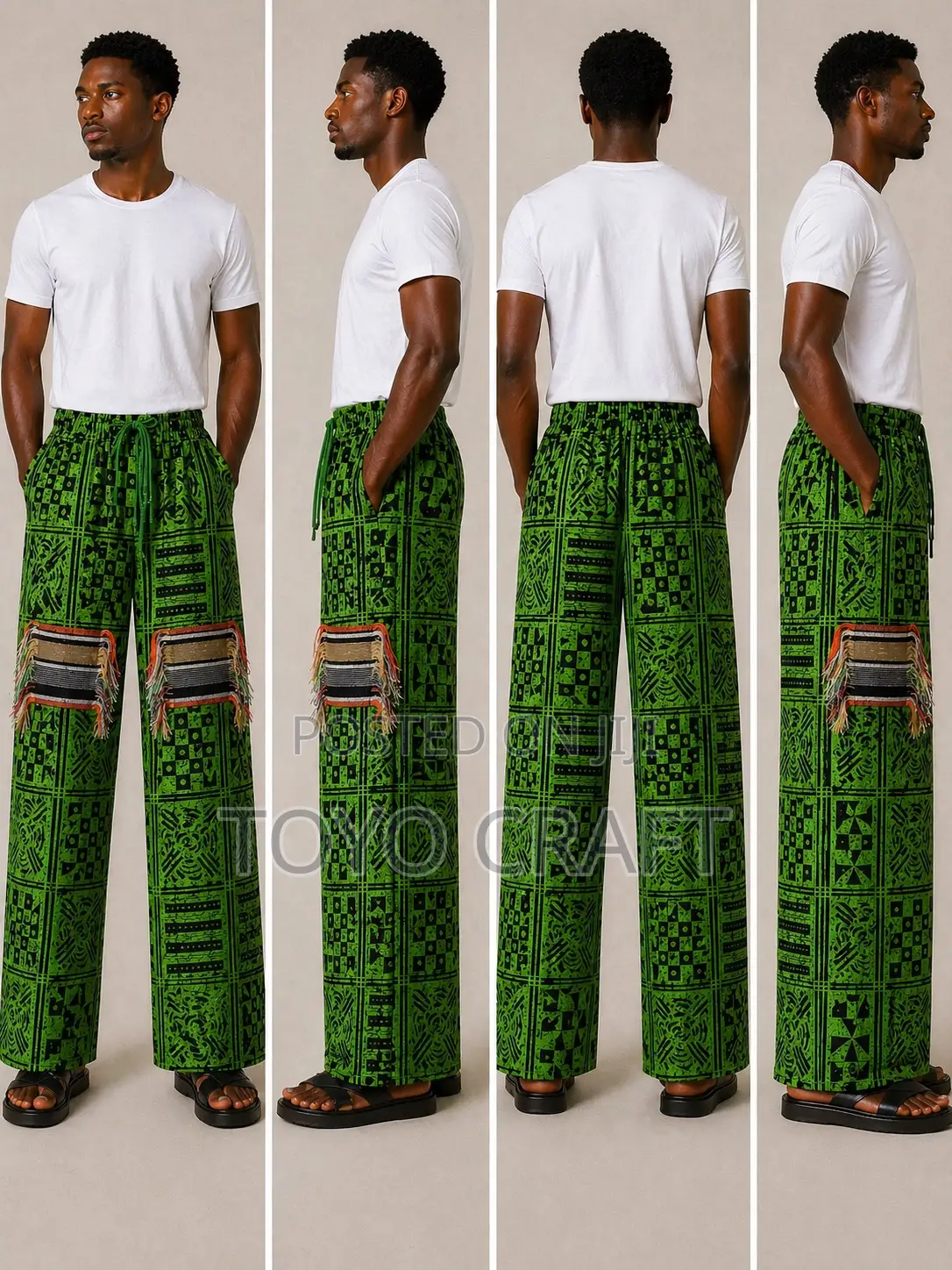 Exclusive Ankara Cargo Pant