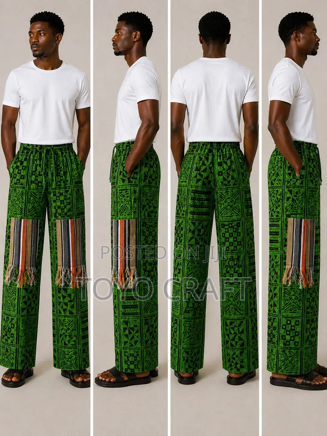 Exclusive Ankara Cargo Pant