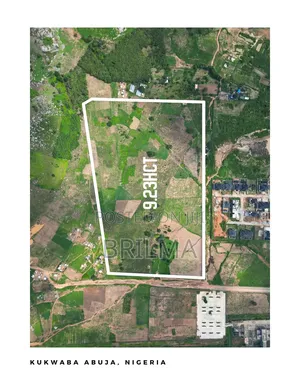 9.23 Hectare of Land in Kukwaba for Sale