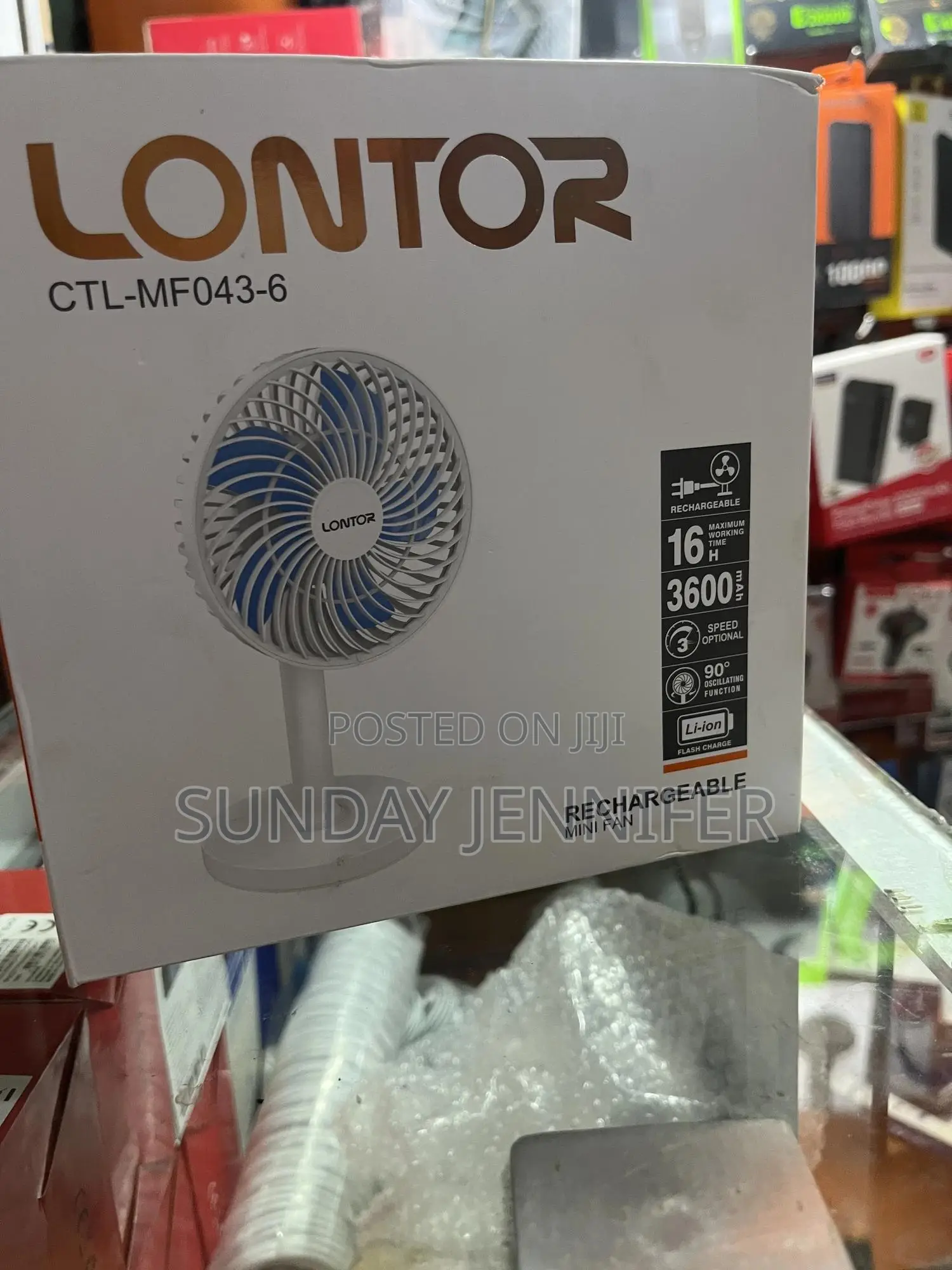 Rechargeable Fan