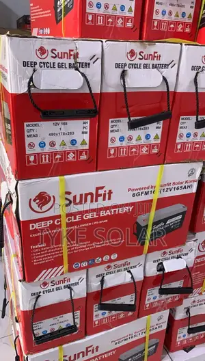 165ams 12v Sunfit Dry Cell Solar Battery