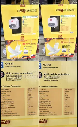 30 Liters Sweet Home Water Heater