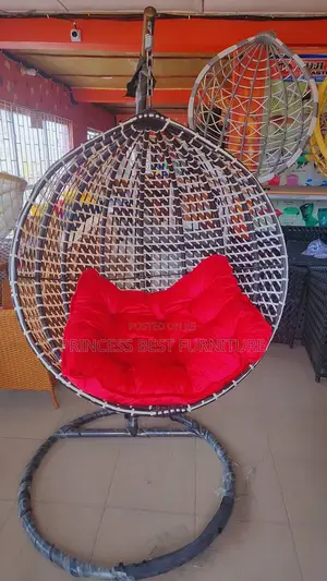 Black And. What Swing Chair With Cushion