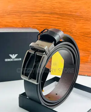 Giorgio Armani Quality Luxury Men Genuine Leather Belt