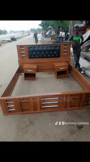 6ft × 6ft Bedframe Brown Colour