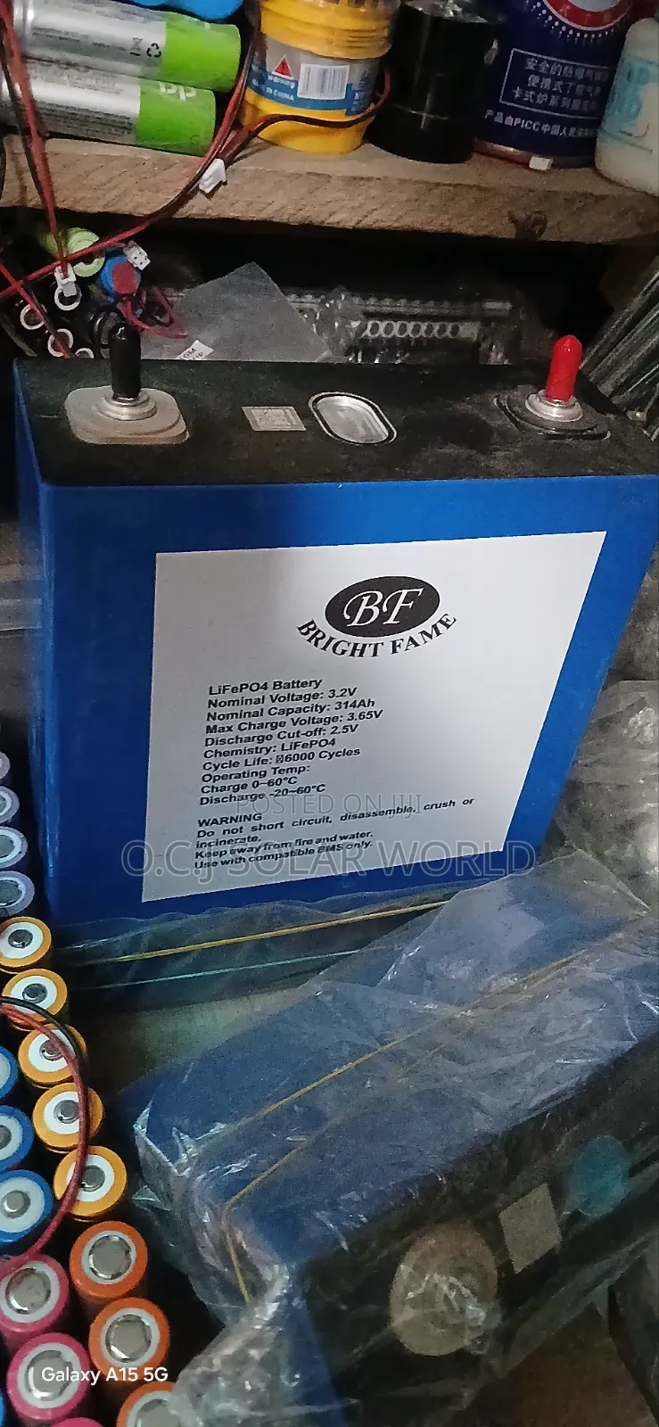 Lithium Battery 3.2volts 314ahs