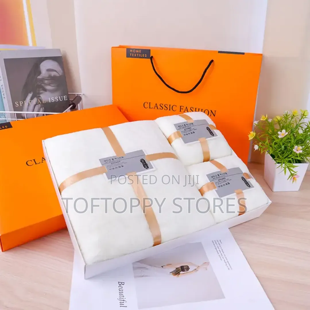 Bath Towel Gift Set Coral Fleece