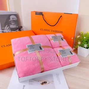 Bath Towel Gift Set Coral Fleece