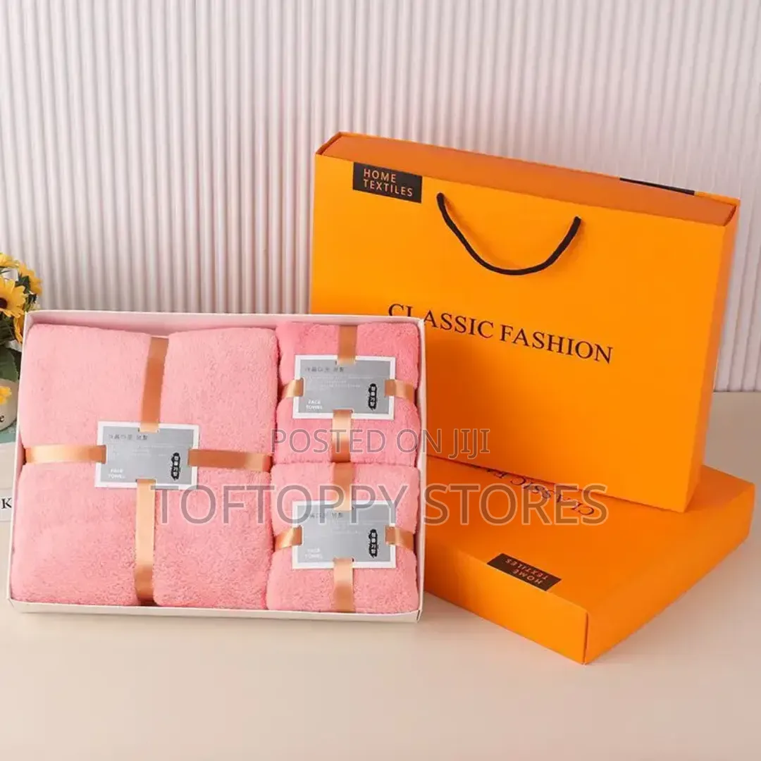 Bath Towel Gift Set Coral Fleece