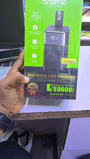Oraimo 50,000mqh Powerbank for Phone and Laptop