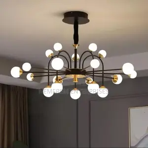 Modern 20-Light Sputnik Globe Chandelier