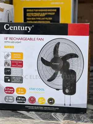 Century 18 Inches FRCB-45 Rechargeable Wall Fan