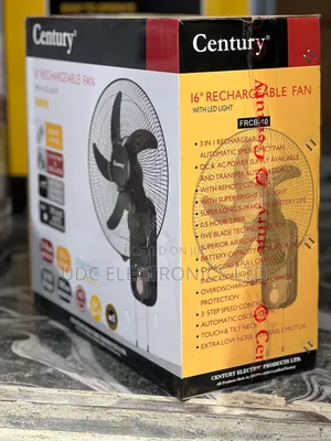Century 16 Inches FRCB-40 Rechargeable Wall Fan