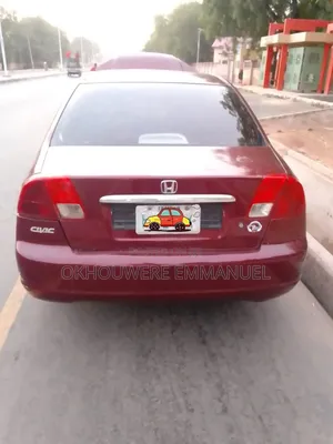 Honda Civic DX 4dr Sedan (1.7L 4cyl 4A) 2002 Red