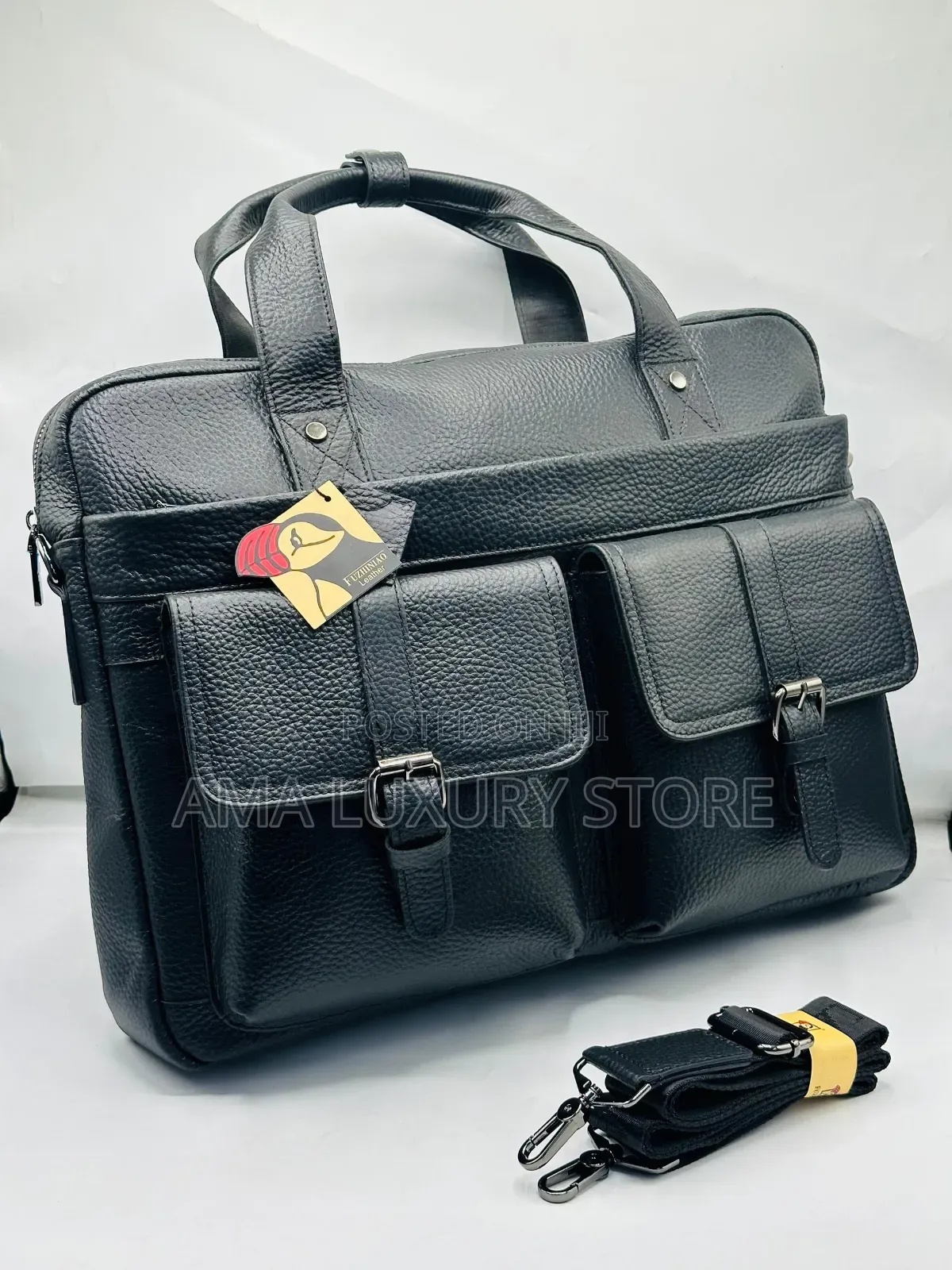 Uzhiniao Genuine Leather Luxury Laptop/Office Bags