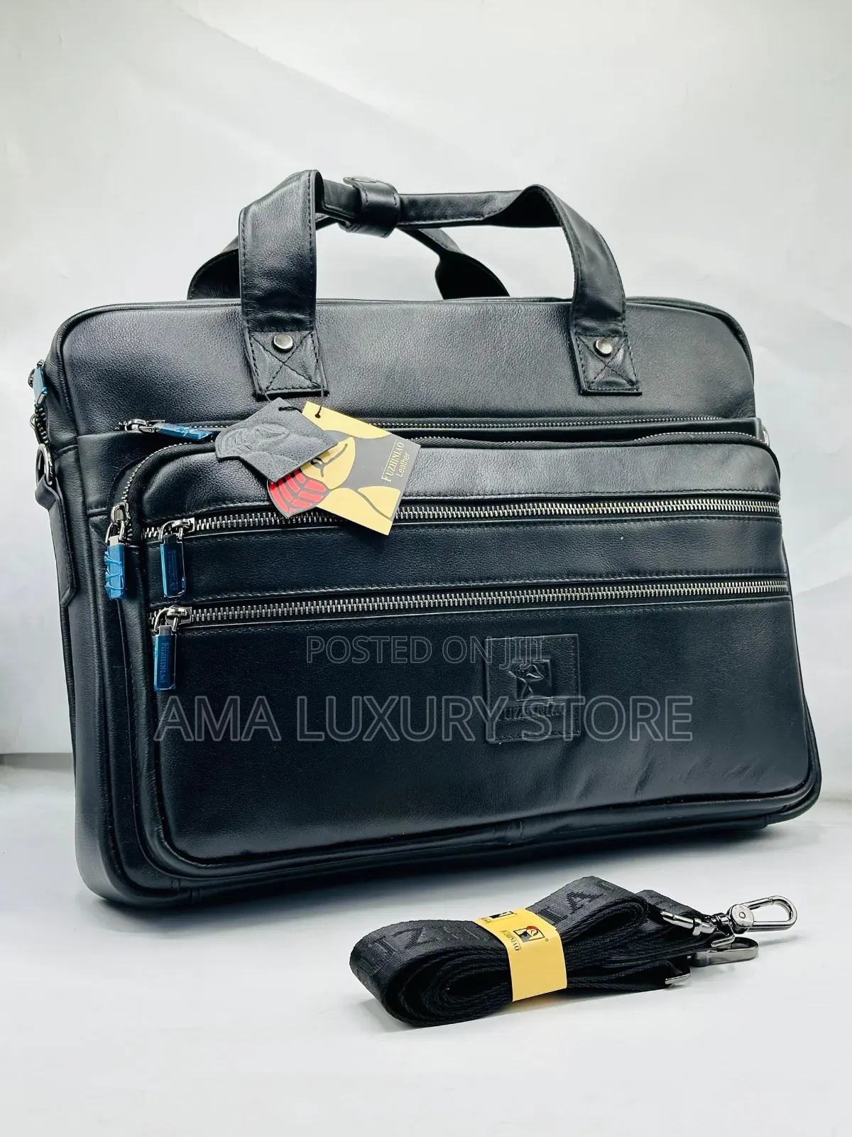 Uzhiniao Genuine Leather Luxury Laptop/Office Bags
