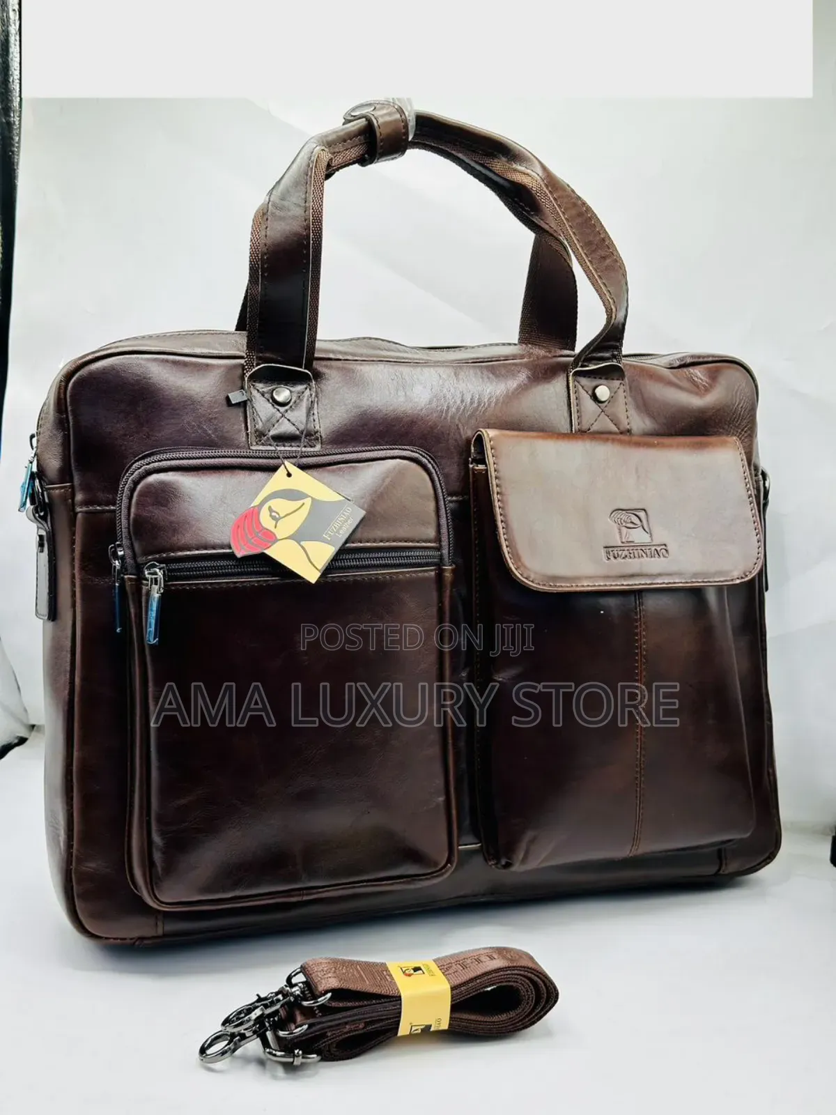 Uzhiniao Genuine Leather Luxury Laptop/Office Bags