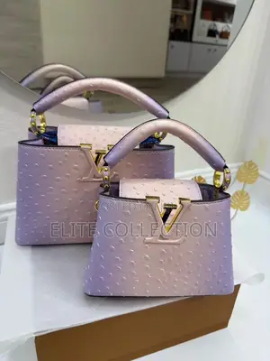 Louis Vuitton 2tone Capucines Textured Bag Comes With Longer Handle