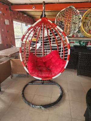Red Indoor and Outdoor Swinging Chairs