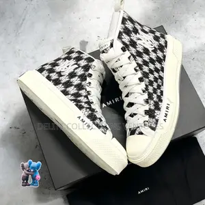 ` New Amiri M.A Pacific Bone -Low Top -Black-White ) SNKS