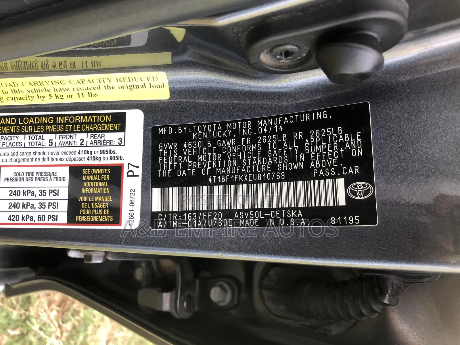 Toyota Camry 2014 Gray