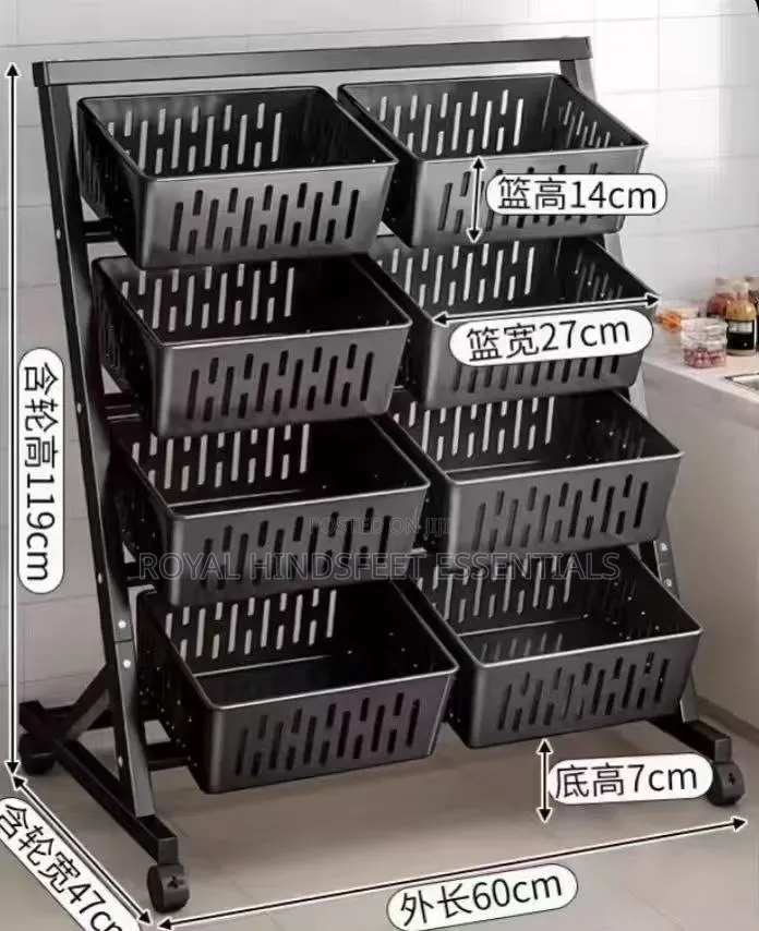 ₦72,000 4 Layer Double Row Fruit Display Rack
