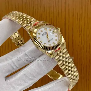 Rolex Quality Luxury Ladies Chain Strap Wristwatch