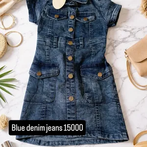 Denim Blue /Black Jeans Gown