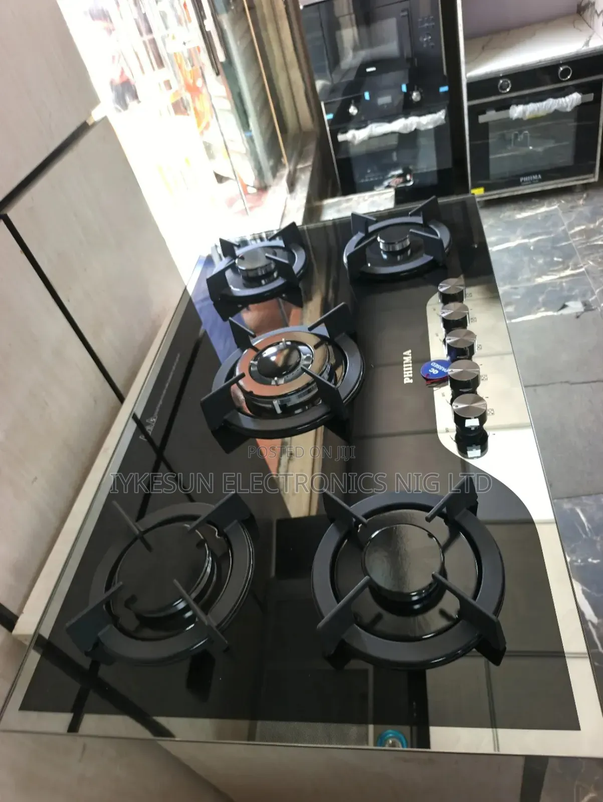 Original Phiima Inbuilt Cabinet Gas Hob Automatic 5 Burners Gas Cooker