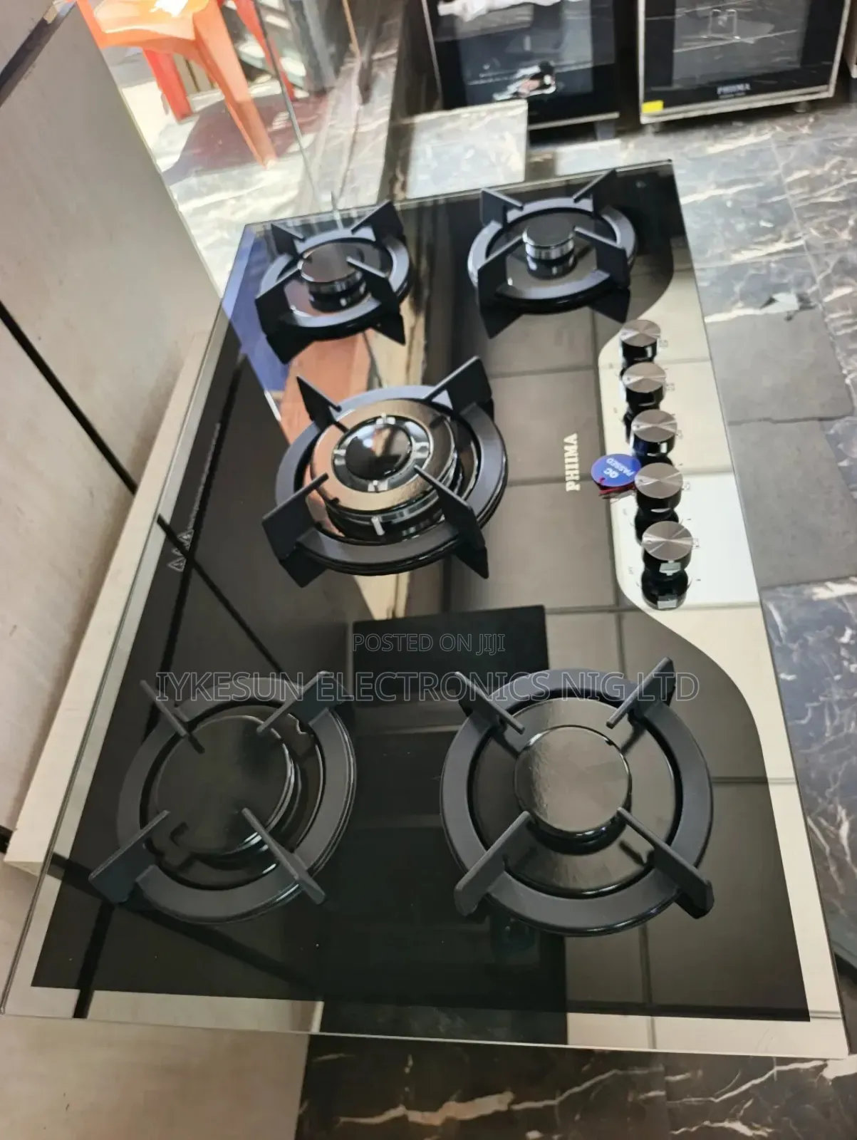 Original Phiima Inbuilt Cabinet Gas Hob Automatic 5 Burners Gas Cooker