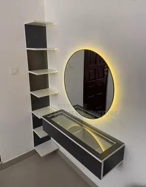 Quality Wall Mounted Mirror and Shelves
