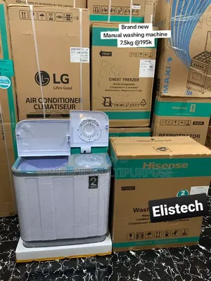 Hisense 7.5kg Twin Tub: Brand New, Fast Wash Dry.