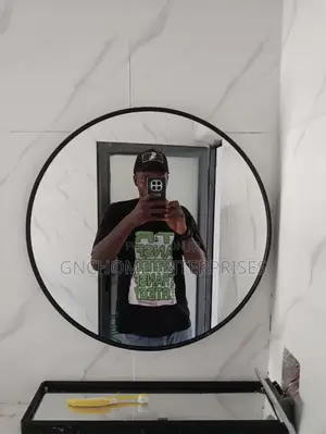 Small Black Frame Mirror